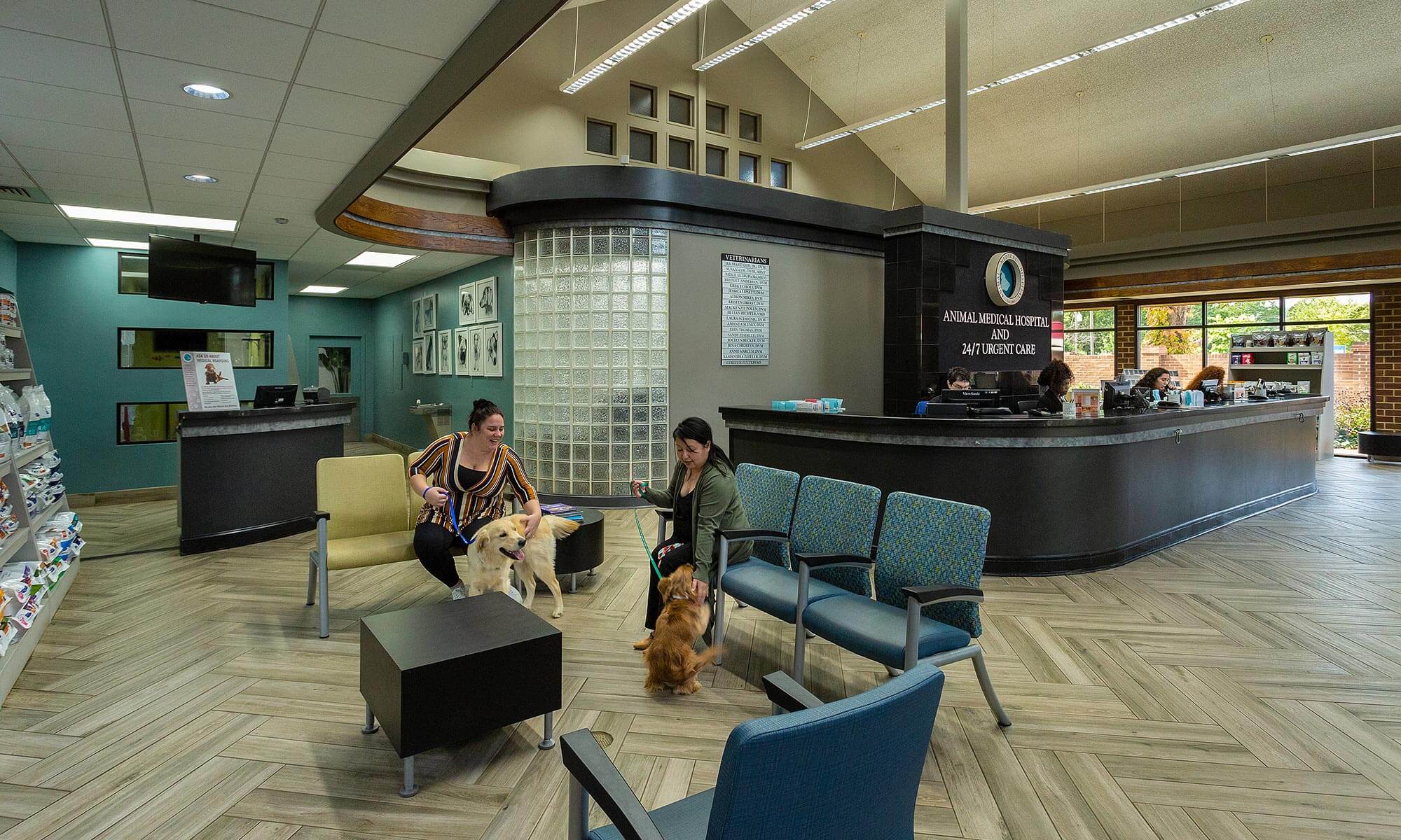 Our canine waiting room